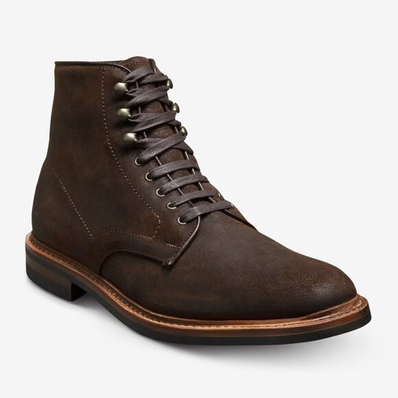 Allen Edmonds Higgins Mill Weatherproof Boots Brown Waxed Suede NEW w/ Box Sz 11 - Picture 1 of 10